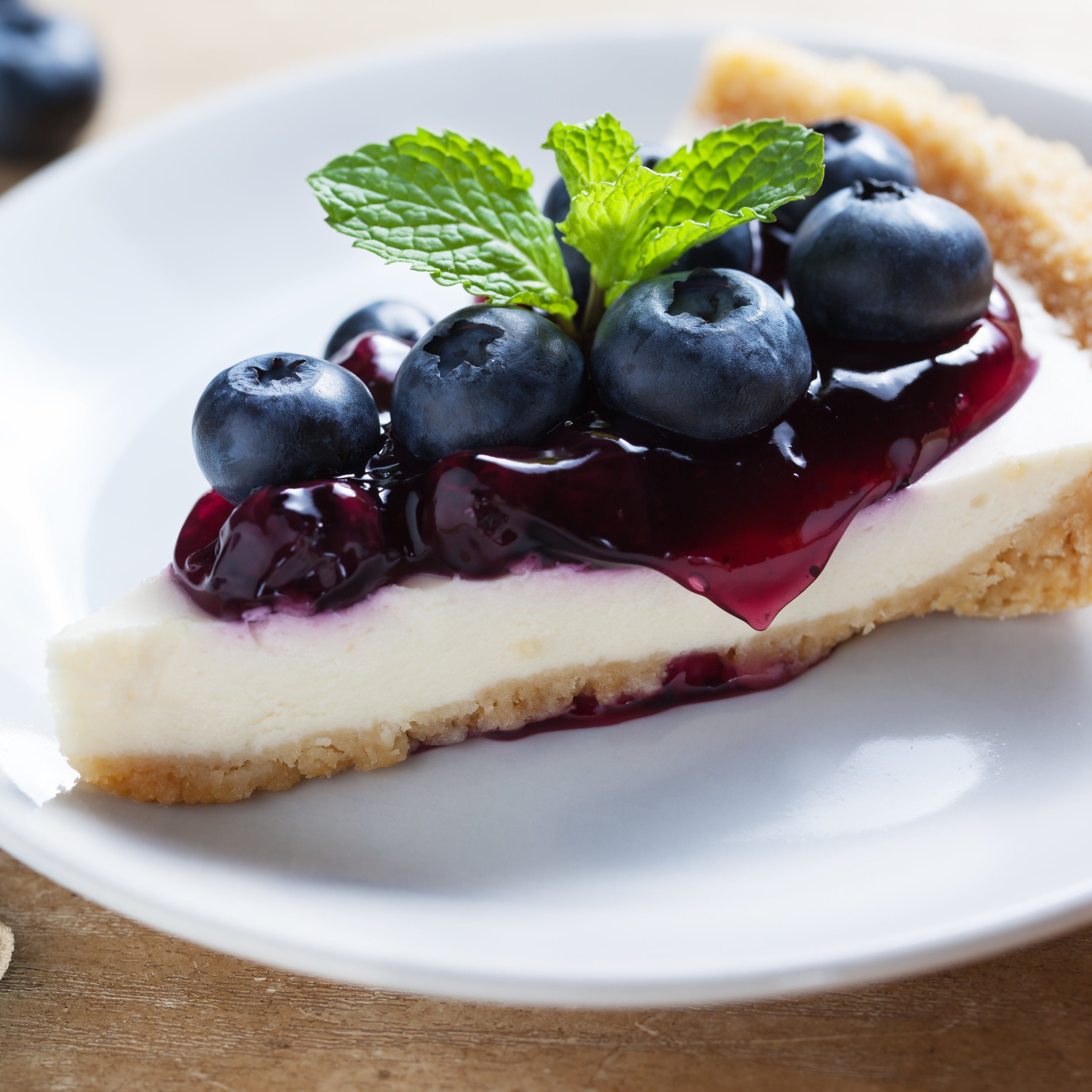 Tarta de queso y arándanos