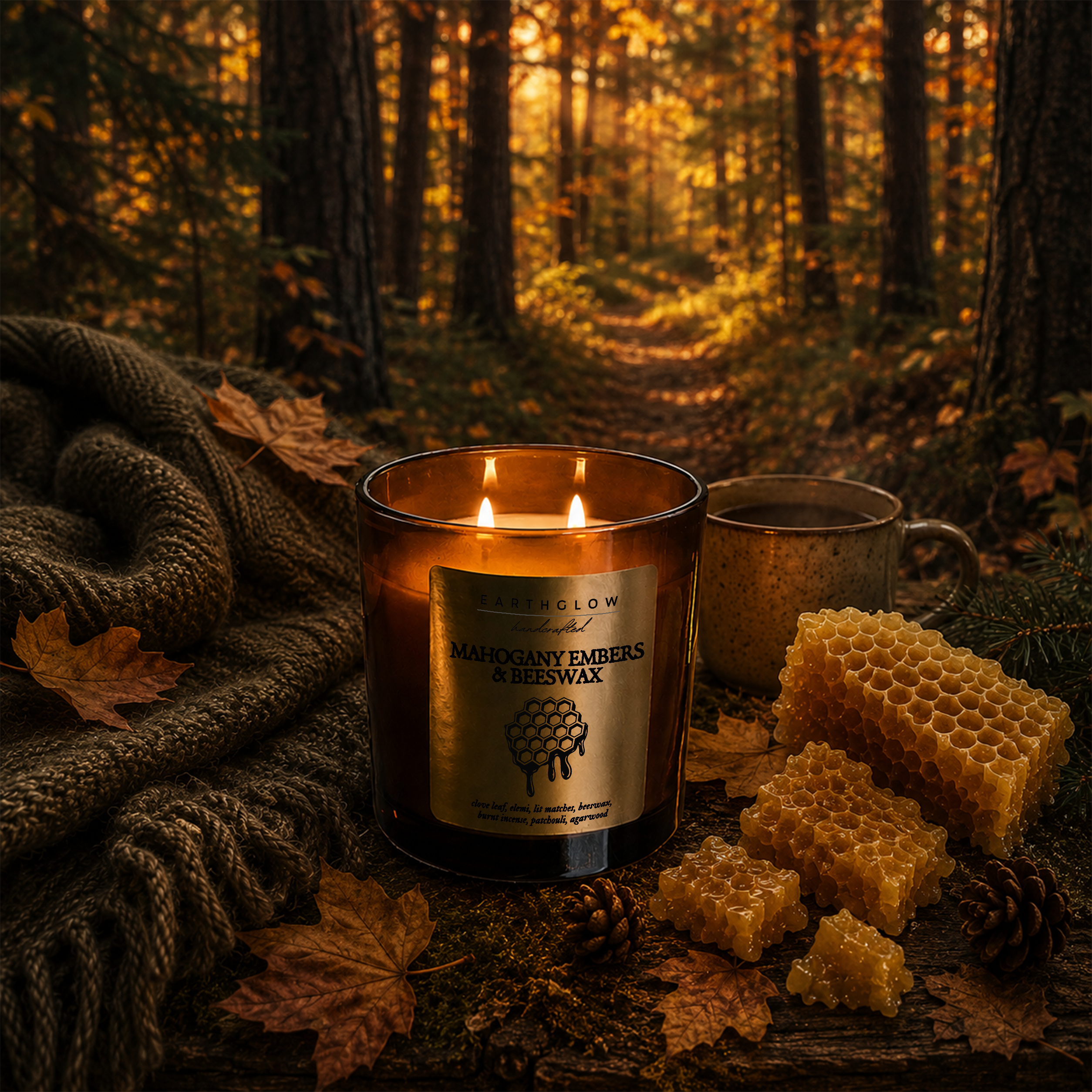Mahogany Embers + Beeswax
