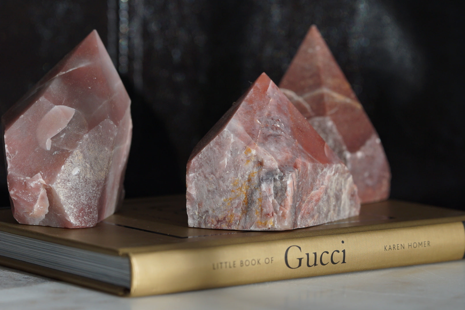 Guava Quartz Top-Polished Point